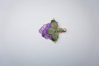 Purple Grape Velvet Flower Brooch & Hair Clip view 1