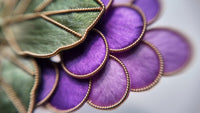 Purple Grape Velvet Flower Brooch & Hair Clip view 4