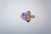 Purple Grape Velvet Flower Brooch & Hair Clip view 5
