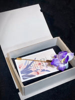 Purple Iris Velvet Flower Brooch & Hair Clip view 7