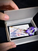Purple Iris Velvet Flower Brooch & Hair Clip view 8
